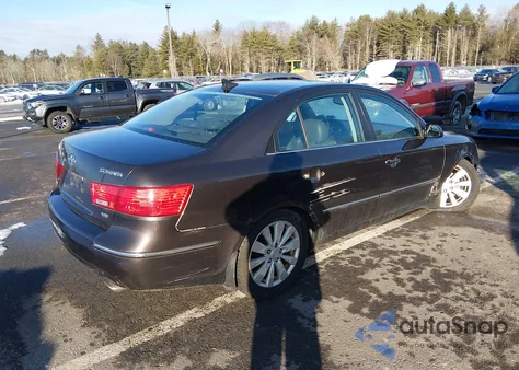 2009 Hyundai Sonata Limited V6 z USA, uszkodzony, nr VIN 5NPEU46F89H570129
